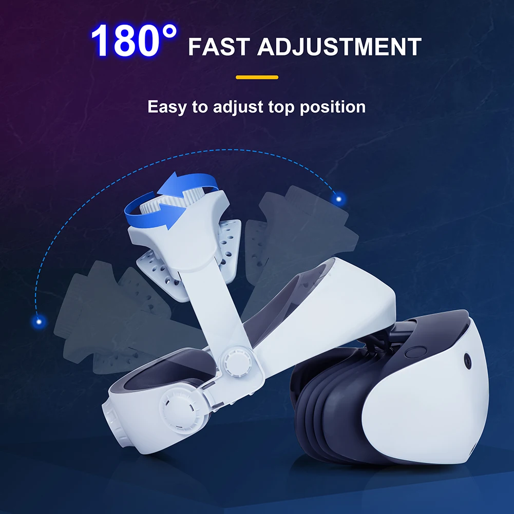 For PS VR2 Headset Accessories Comfort Headband Breathable Adjustable Head Strap Decompression Weight Reduction Bracket