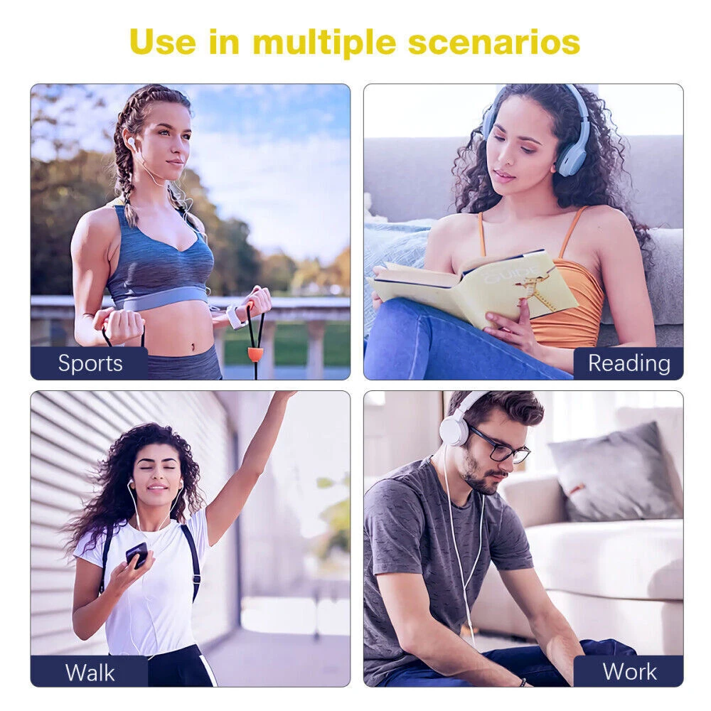 Newest 1.8 inch Slim MP3 Player Bluetooth 5.4 Portable Walkman Compatible eBook Recording FM Radio Music Player image 6