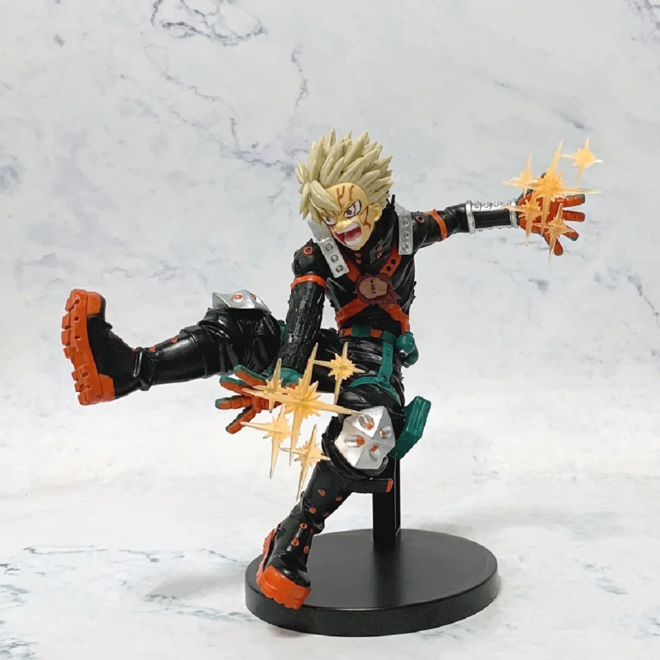 18cm/7,09in anime quente meu herói academia figuras de herói deku bakugou katsuki ação figural pvc brinquedos desktop estátua coleção presentes