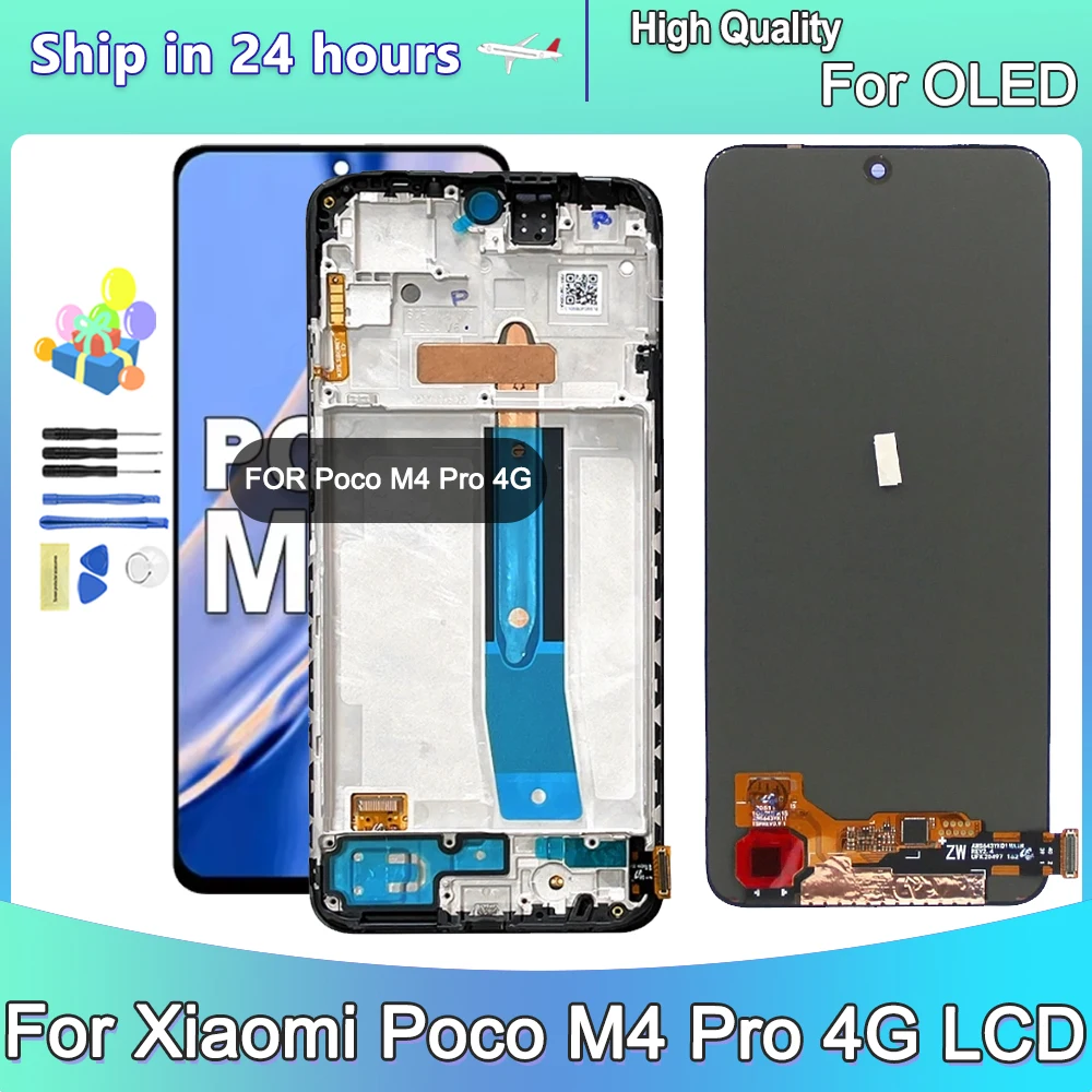 

For Xiaomi Poco M4 Pro 4G LCD Display Touch Screen Digitizer For Xiaomi POCO M4 Pro 2201117PI 2201117PG LCD Screen Department