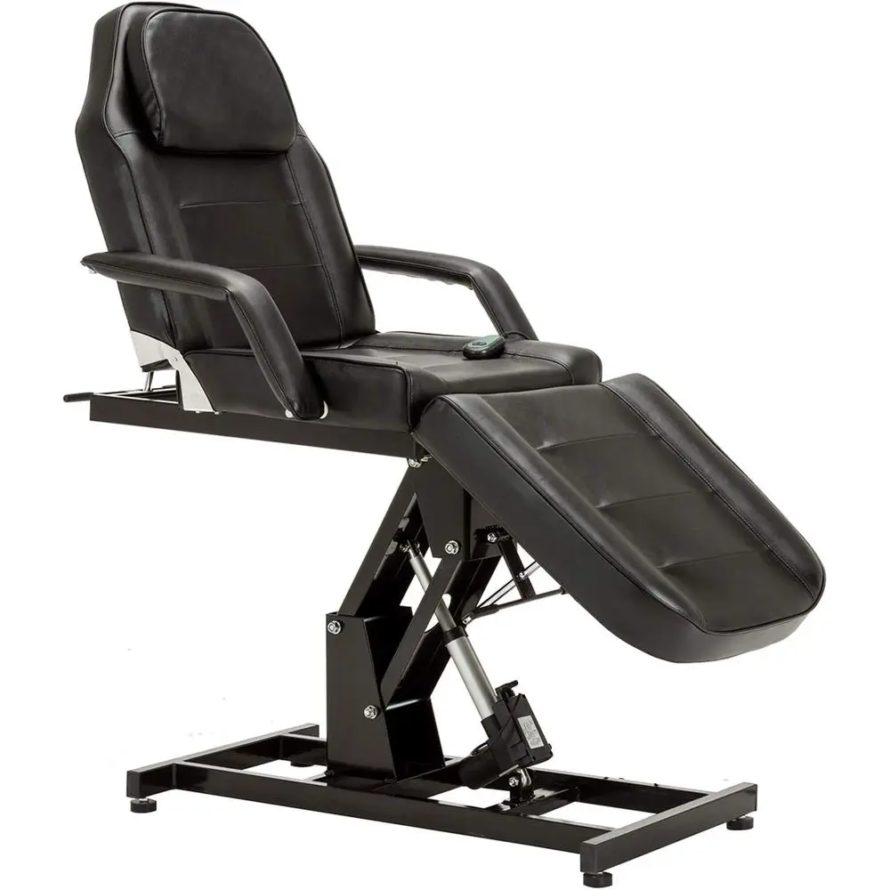 

Adjustable Tattoo & Massage Bed with Facial Table for Beauty Salons (Black)