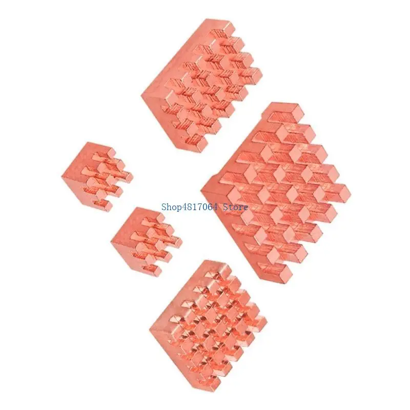 

T3LB Aluminum Heatsinks Passives Cooling Pad with Self-Adhesive Radiators for RPI 5