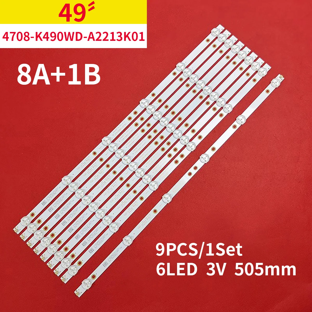 

Фонарь подсветки 6LED для K490WD7 A1 4708-K49WD7-A1213K11 4708-K49WD7- A1213K21 LE49K51S 49PFF5455/T3 49PFF5250