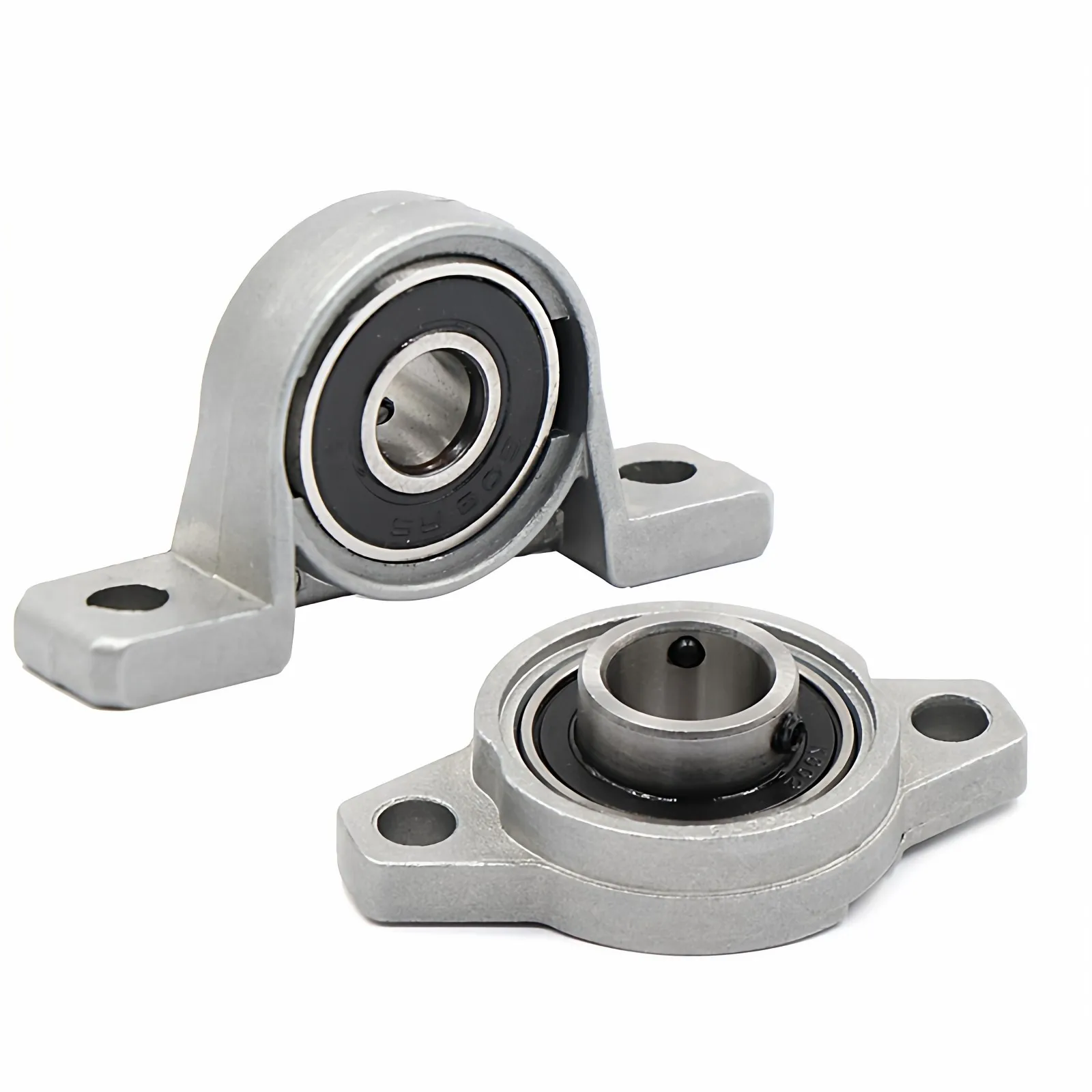 Brand New 1pcs 8/10/12/15/17/20/25/30/35mm Bore Diameter Zinc Alloy Pillow Block Flange Bearing Kfl Series Hot Sale