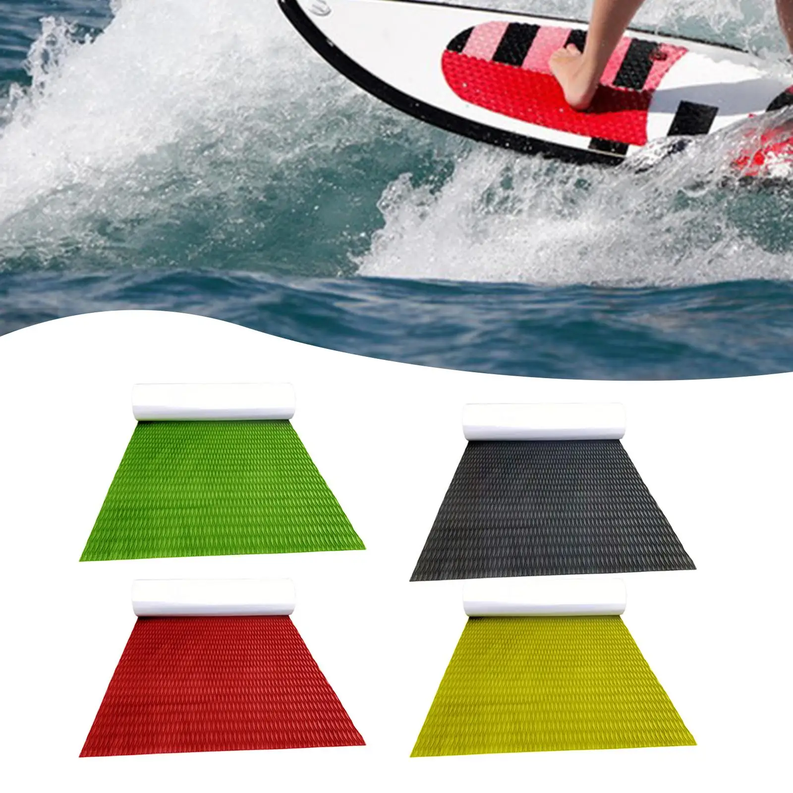 Traction Pad Deck Pad Self Adhesive 240cmx60cm EVA Sheet Trimmable Sheet for Kayak for Garden Board Yacht Pool Step Canoe