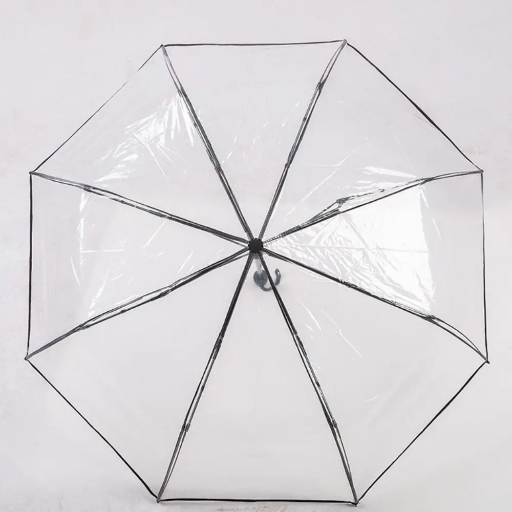 Fashion Windproof Transparent Automatic Umbrella Anti Wind Clear Clear Rain Umbrella Rainproof Portable Folding Sun Umbrella Men