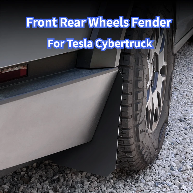 

Брызговики для Tesla Cybertruck 2024 2025 пикап, брызговики, 4 шт., брызговики, передние и задние колеса, крыло, автомобильные аксессуары