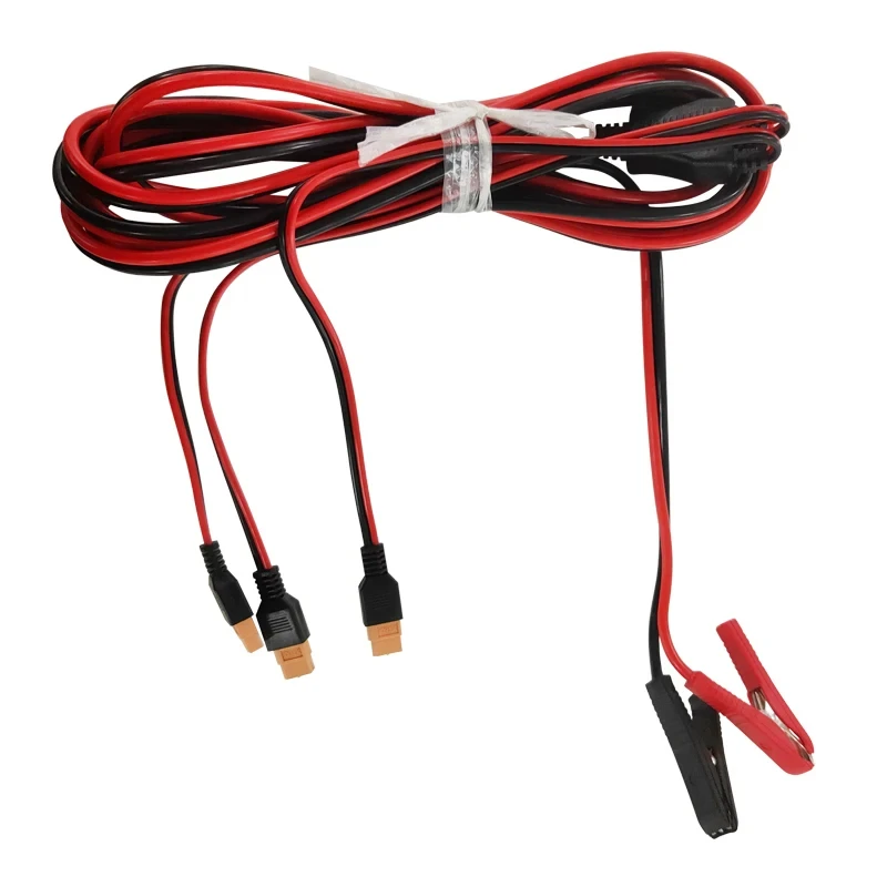 Кабель DOKIO XT60 с зажимом типа «крокодил», 3-позиционный параллельный провод контроллера, подходит только для зарядки аккумуляторов 12 В