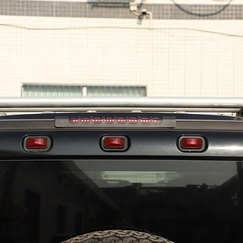 

For Hummer H2 2003-2009 Car styling Aluminium alloy Car High Brake Light Cover Brake lamp housing Car Accessories