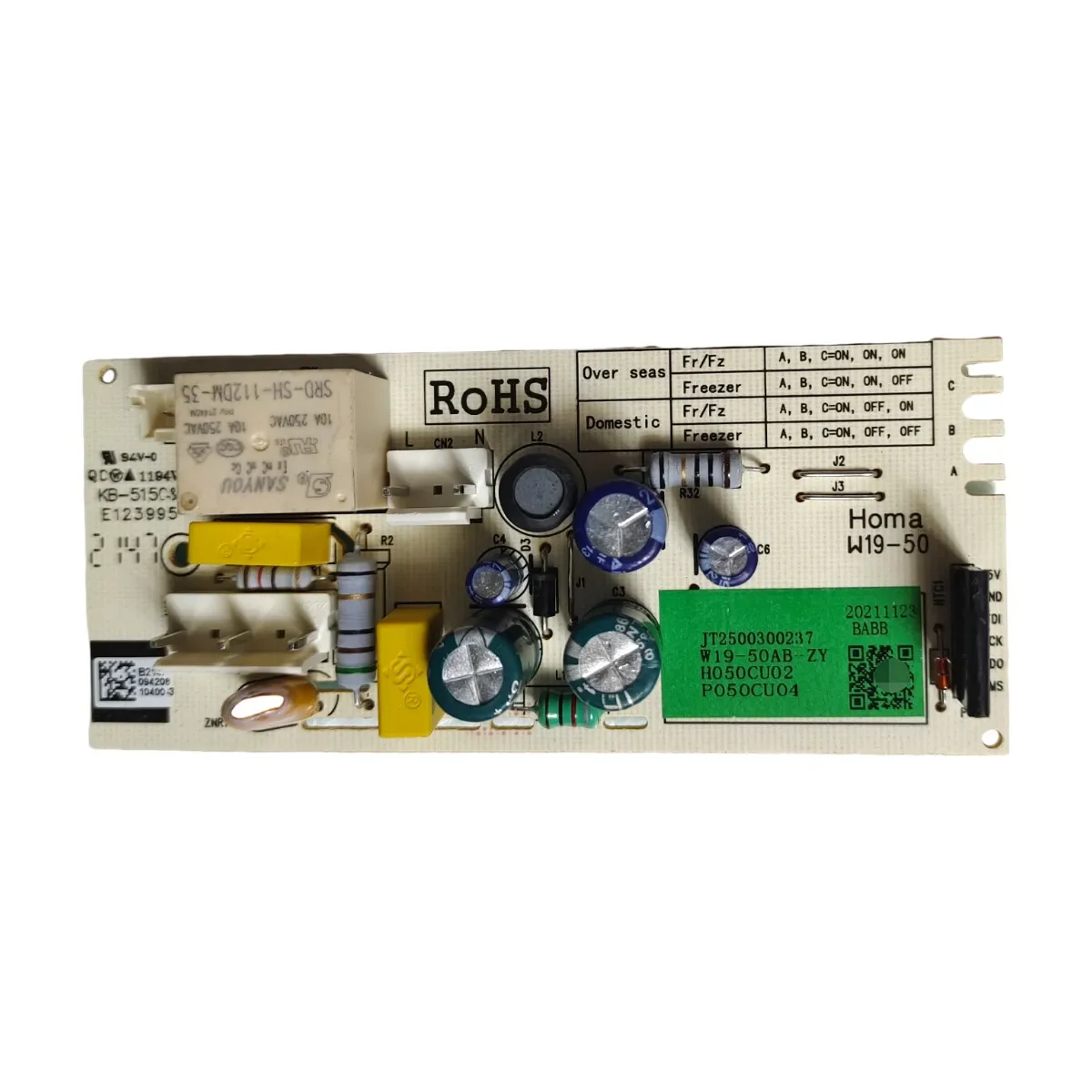 homa冷蔵庫制御基板w19-50ab-zy-w19-50ab冷蔵庫部品の新製品