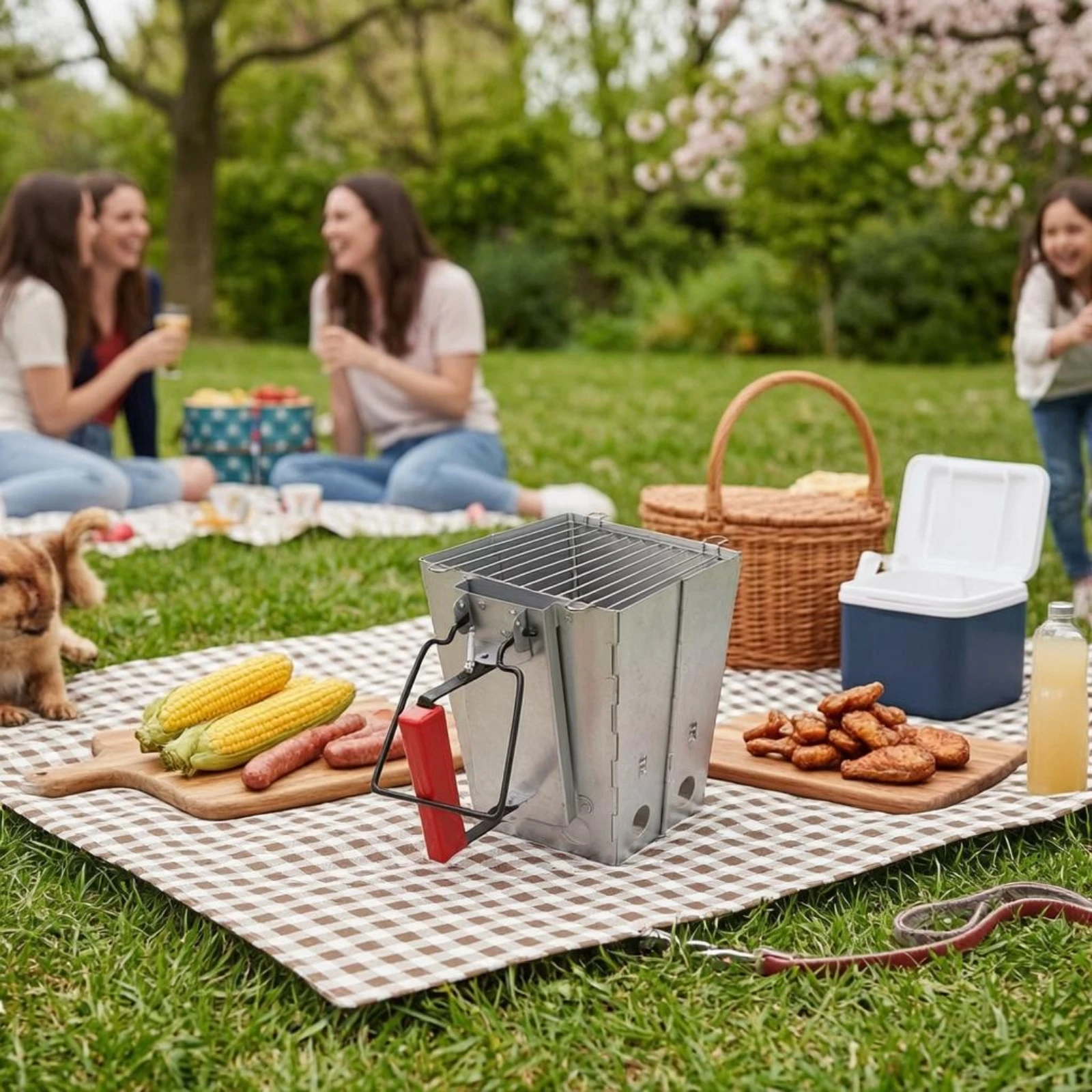 Allume-charbon pliable en acie - Charcoal Chimney Starter avis et prix