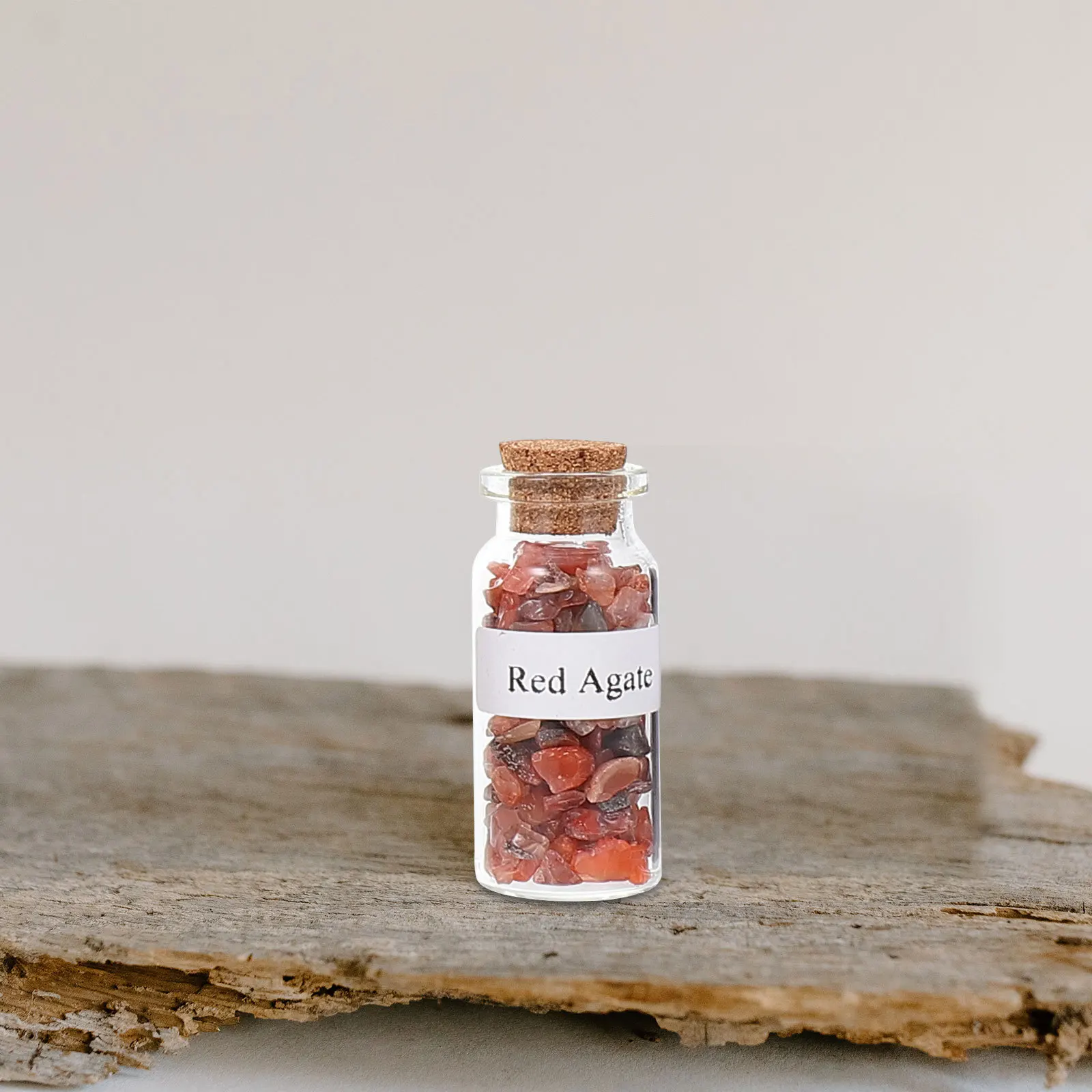 

12Pcs Natural Gemstone Crushed Stones in Mini Bottles for Home Decor Desktop Wishing Bottle Craft DIY Ornament Gift Set