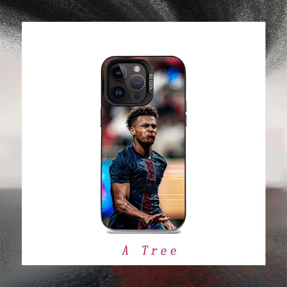 Football D-Desire D-Doues Phone Case For iPhone17, 16,15,14,13,12 Pro Max Black Candy Matte Shockproof Cover