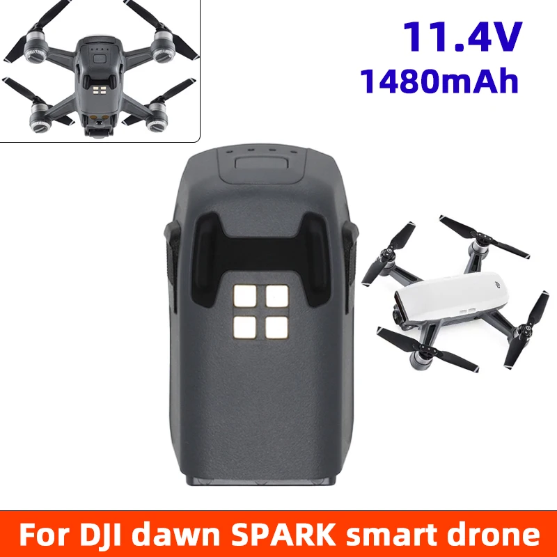 

Battery For Spark drone intelligent flight battery Flight time 16 Minutes 11.4V 1480mAh DJI Spark Battery Quadcopter Accessory