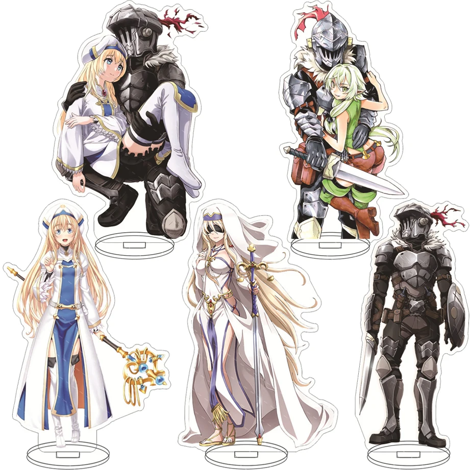 Figura de Anime de 16 cm, Goblin Slayer ‌ ‌ ‌ ‌ Figuras de Acrílico de Personajes de Música y Video: Sacerdotisa, Elfo Arquero, Orcbolg, Vaquera, Chica del Gremio - Regalos y Adornos