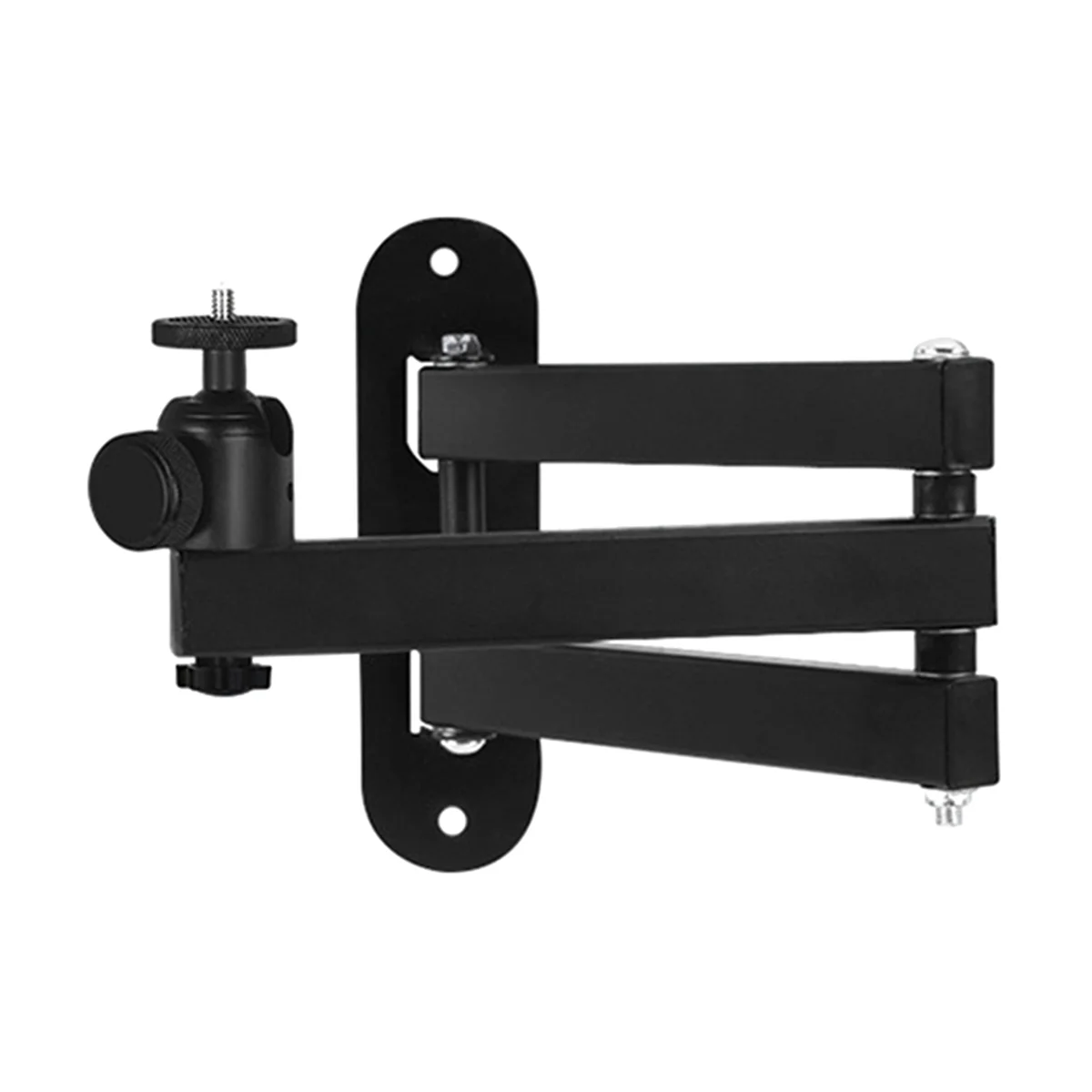 Adjustable Projector Mount 360° Rotatable Bracket for Mini Projector Double Arms 40cm Supports Up to 2kg