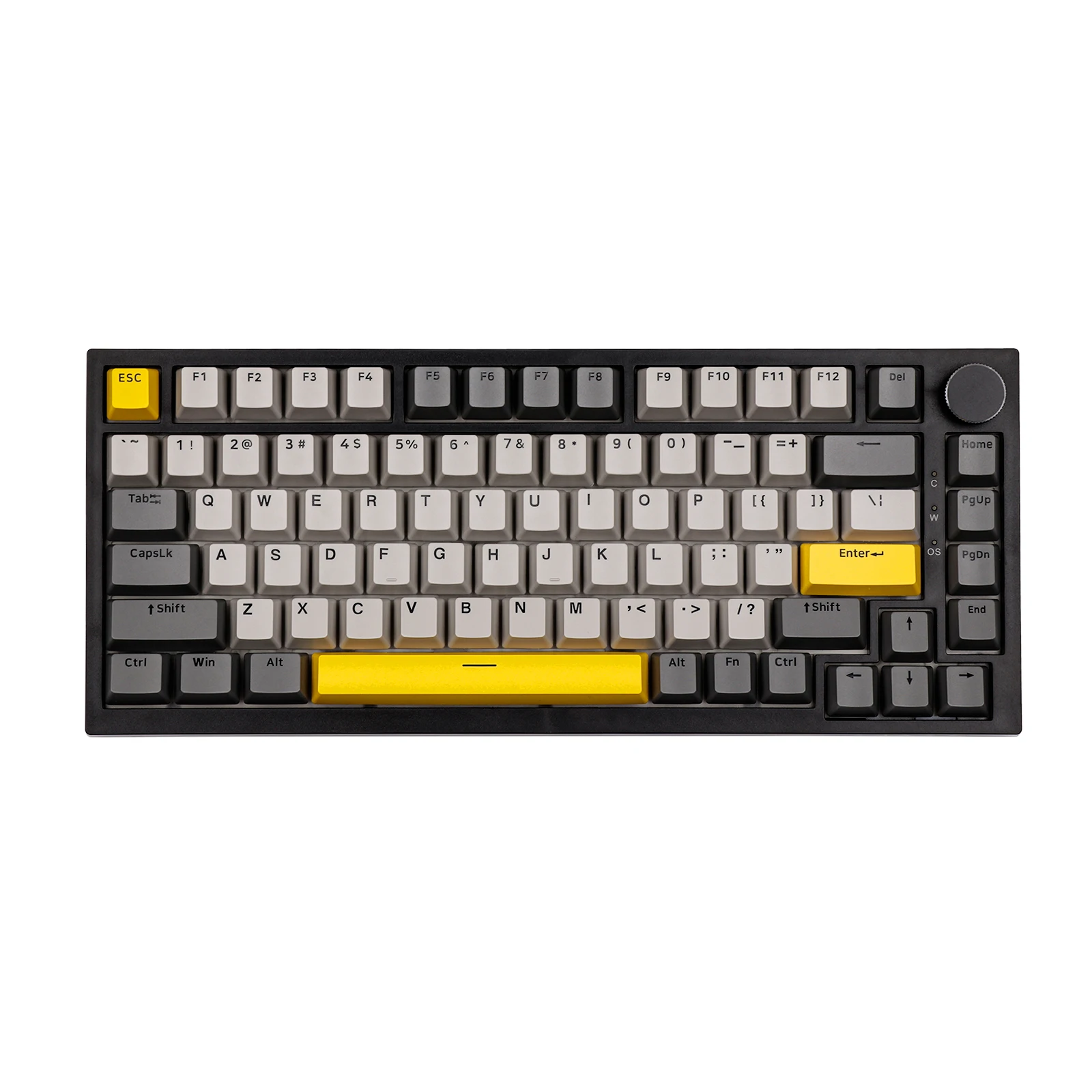 Ajazz AK820 75% Gasket-mounted Type-C Wired Mechanical Keyboard Compatible with Mac/Win South-facing LED with 1.6M RGB