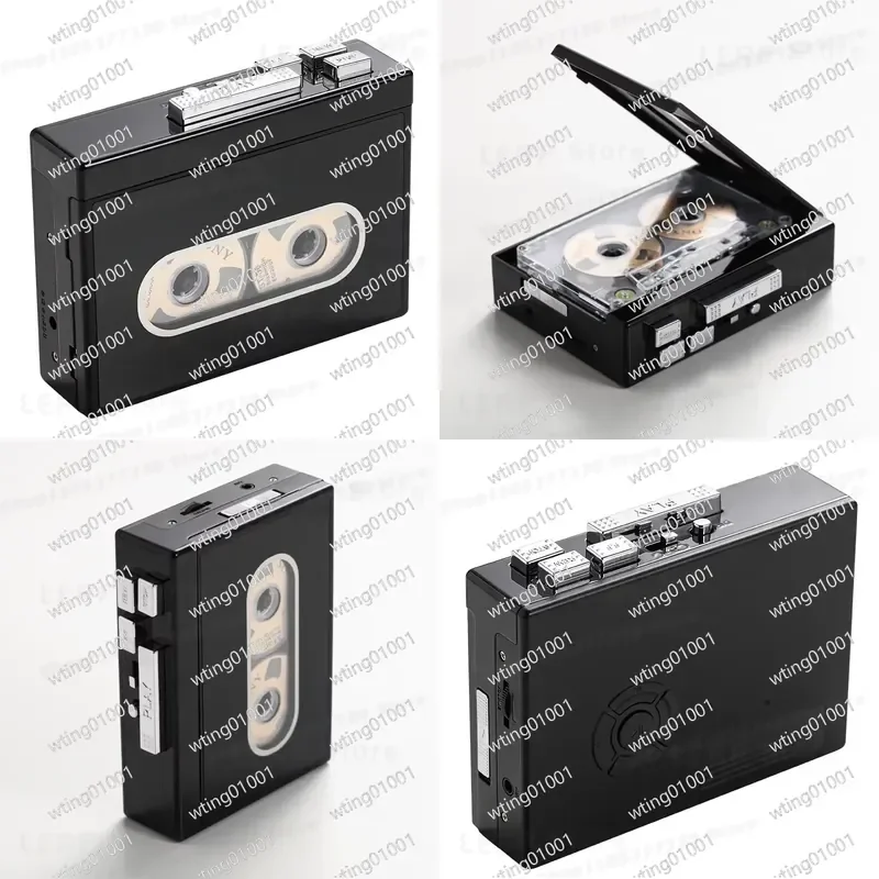 for Cassette Player Walkman Wireless BT External FM Tuner Automatic Reverse Vintage Style Portable Audio Device with Classic