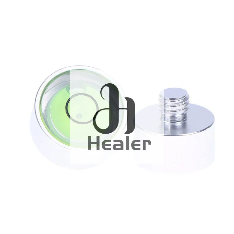 1PC Bull Eye Level Bubble Small Bullseye Spirit Level Bubble Bead With Screw M6 1/4 Inch Leveling Tool With Nail 1PCS