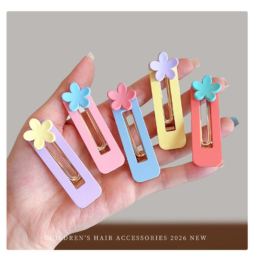 2026 Neu 5-teiliges Set Koreanischer Süßer Stil Niedliche Schleifen-Wolken-Wellen-Haarspangen Haarschonende BB-Clips für Baby-Mädchen Kleinkind-Accessoires – Detail 4