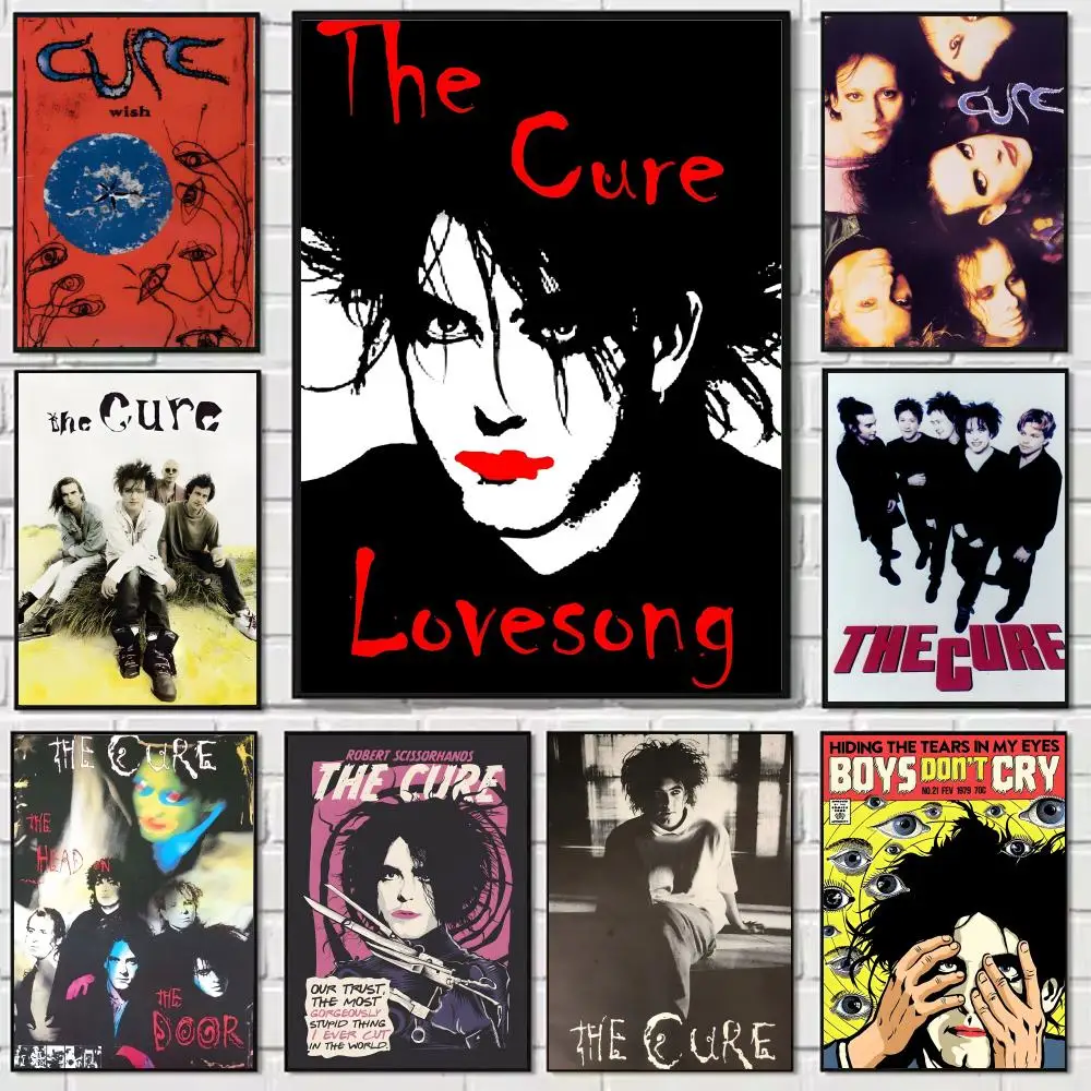 Rock T-The C-Cure Poster HD art sticky wall waterproof home living room bedroom bar aesthetic decoration