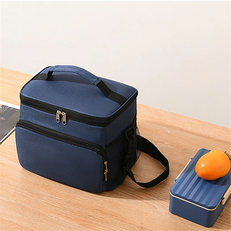 Large Capacity Portable Lunch Bags For Women Men Fridge Thermal Cooler Meal Pouch Bento Box Insulated Tote Travel Work Food Bag