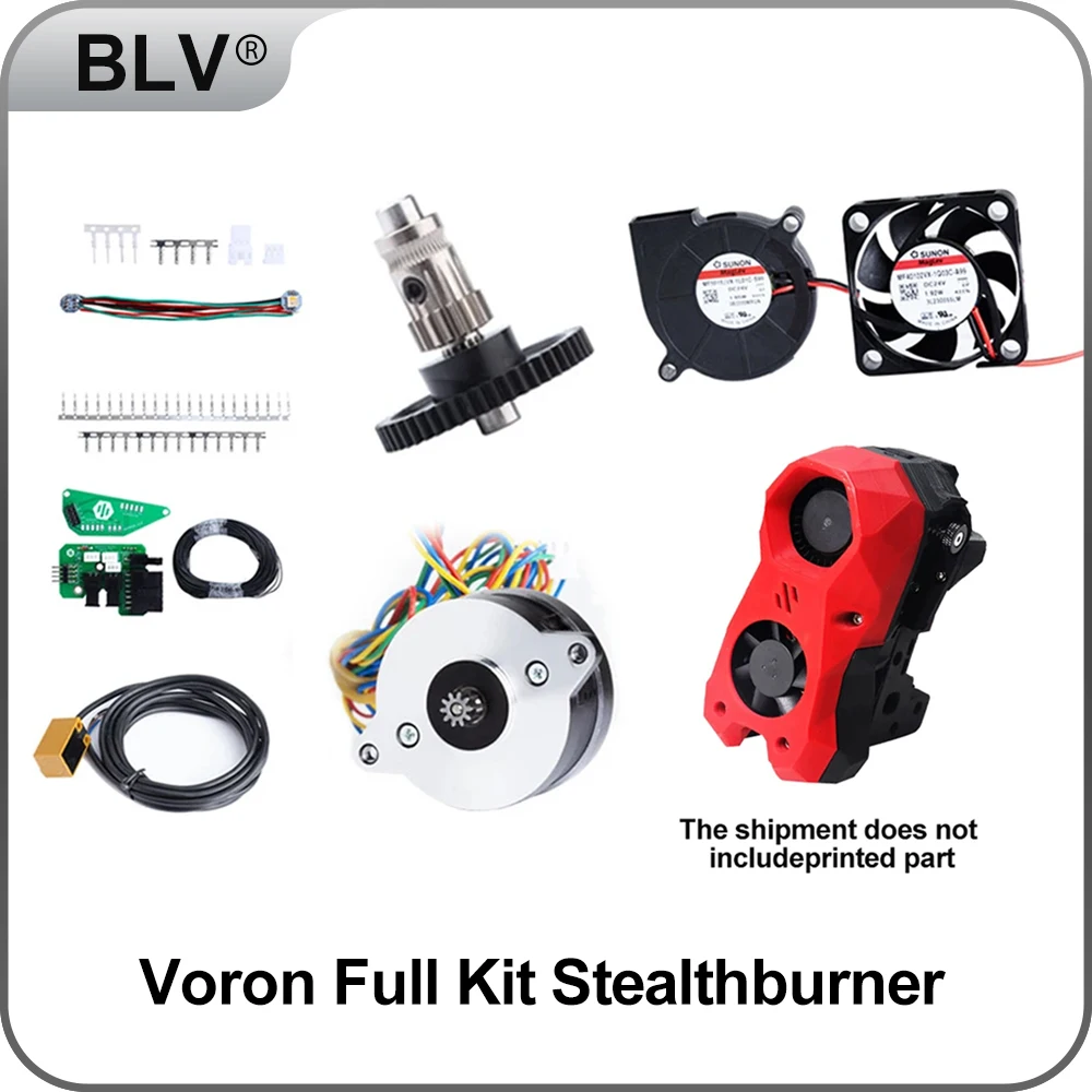 

BLV® High -quality voron stealthburner full kit 4.0 3D Printer Trident Switchwire 3d printer VORON 2.4 Extruder 10T MOTOR