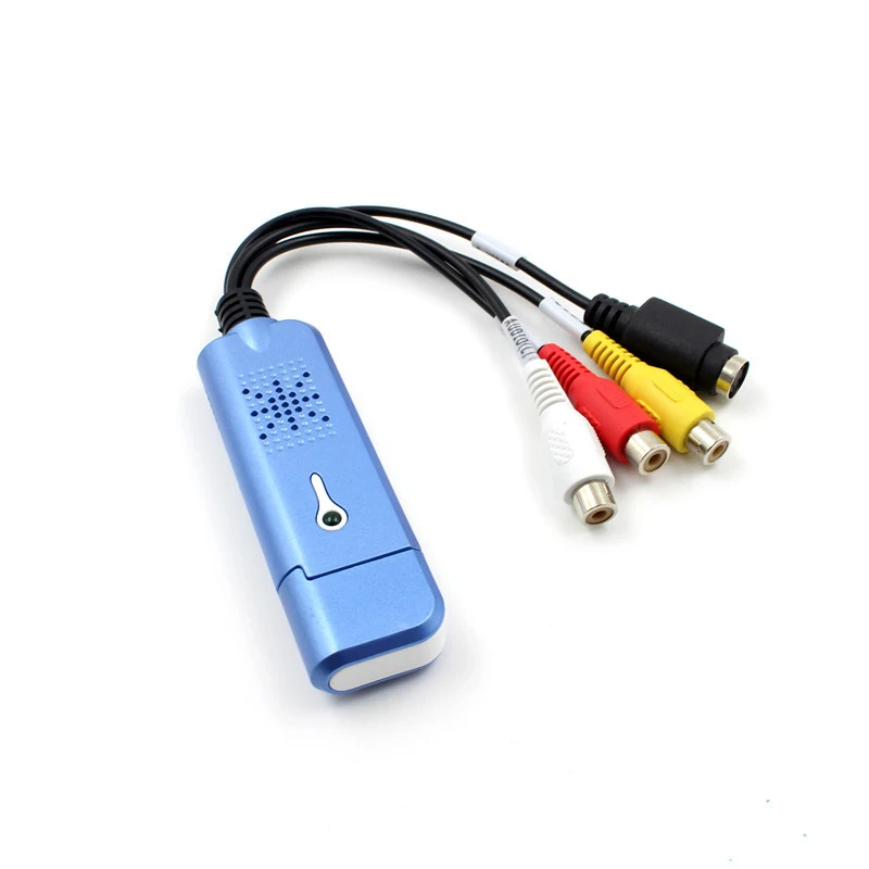 Video Capture Card True Color Usb2.0 Blue Audio Accessories Vedio Converter Vhs To Dvd Analog Video To Digital Format