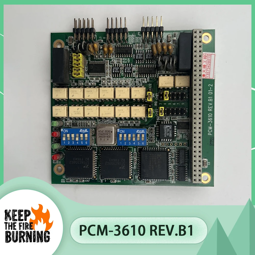 Serial Port Card PC104 Bus Capture Card PCM-3610 REV.B1 01-2