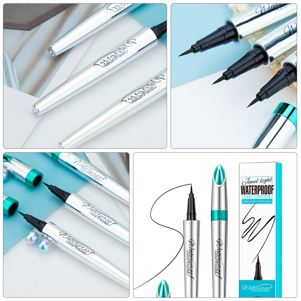 Penna per eyeliner liquido Impermeabile a lunga tenuta Applicazione liscia come la seta Sbavatura facile da applicare per un look drammatico Matita per eyeliner
