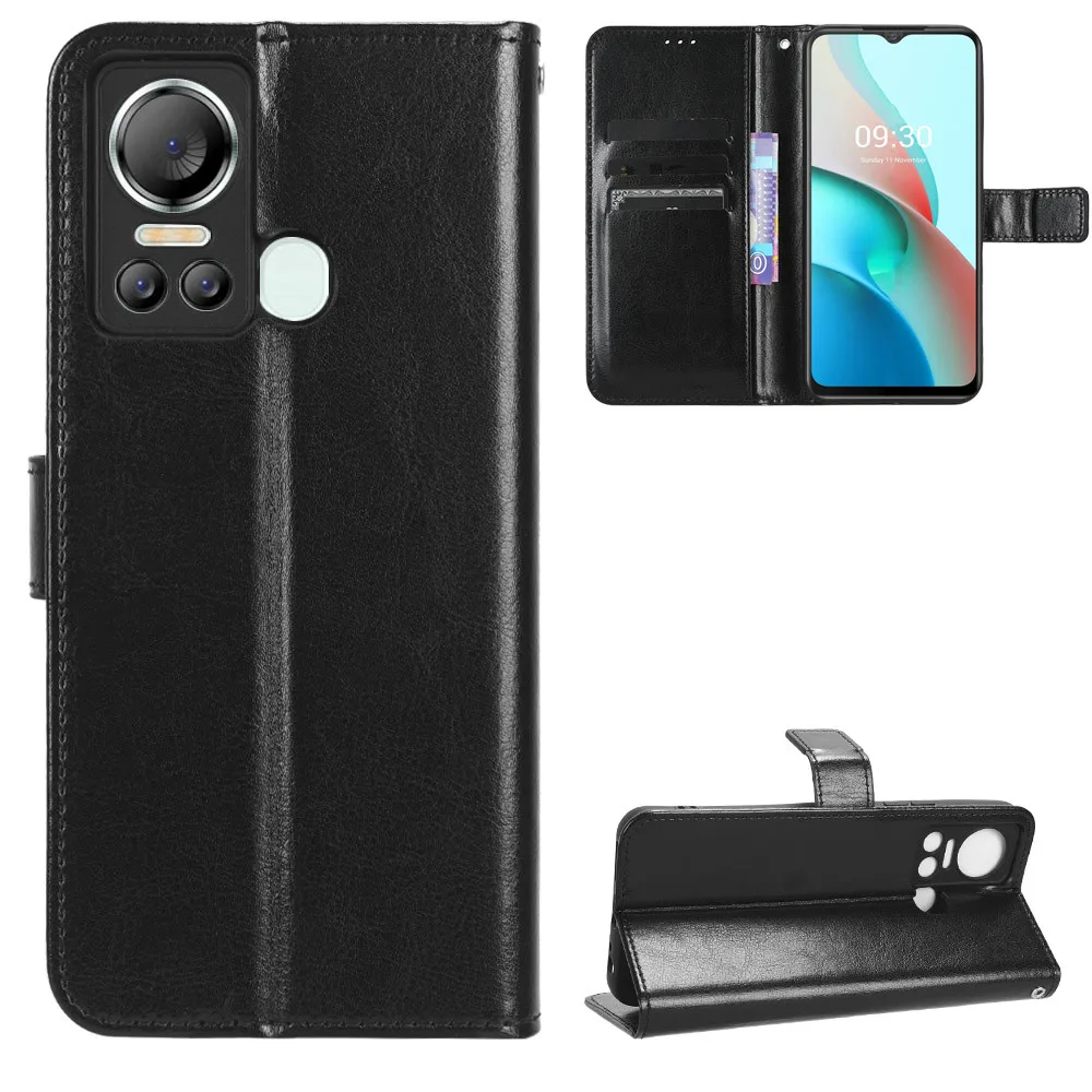 For ITEL S18 Case Luxury Flip PU Leather Wallet Lanyard Stand Case For Itel Vision 5 Vision5 Phone Bags