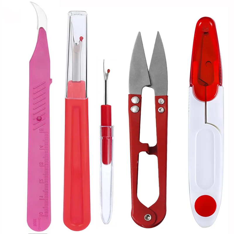 Sewing Seam Ripper Kit Colorful Sewing Stitch Thread Unpicker Seam Ripper&Thread Cutter Scissor for Sewing Thread Remove