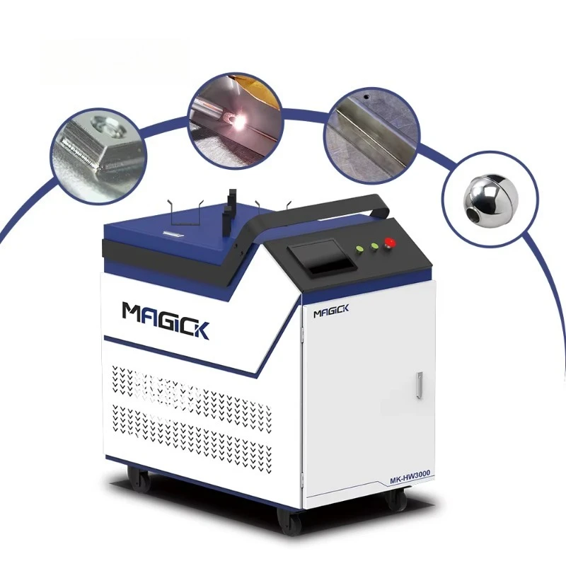 Máquina de solda a laser portátil 1500W 3000W Soldador a laser 4 em 1 Máquina de solda a laser