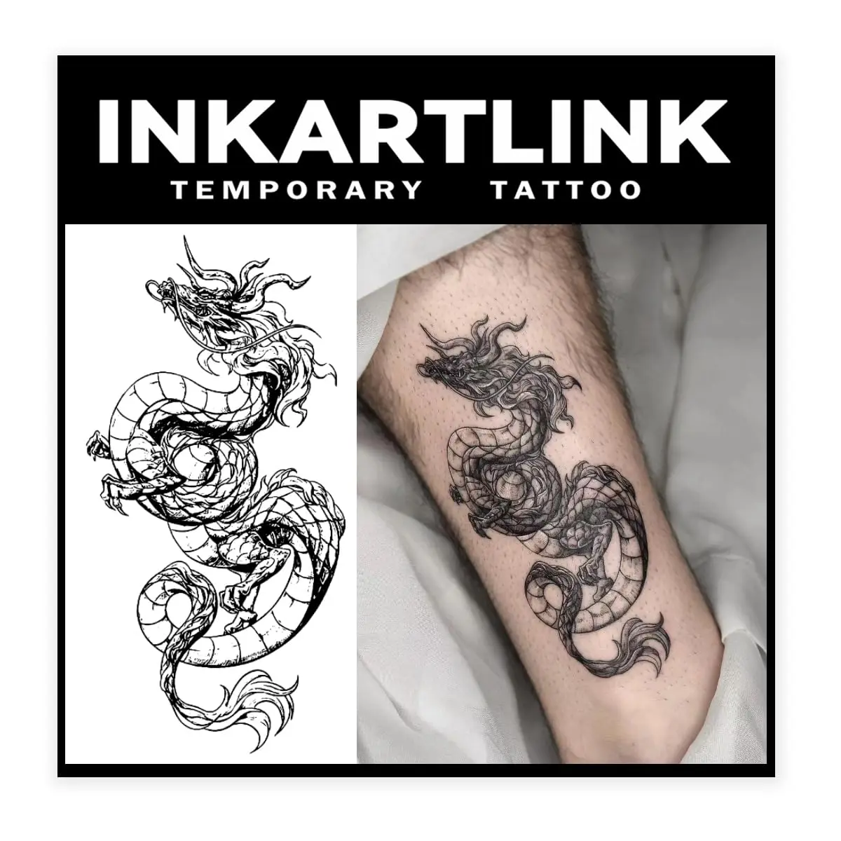 

Временные татуировки Tattoo Tech, 2 больших листа, полупостоянные, с художественным дизайном для взрослых, держатся 1-2 недели