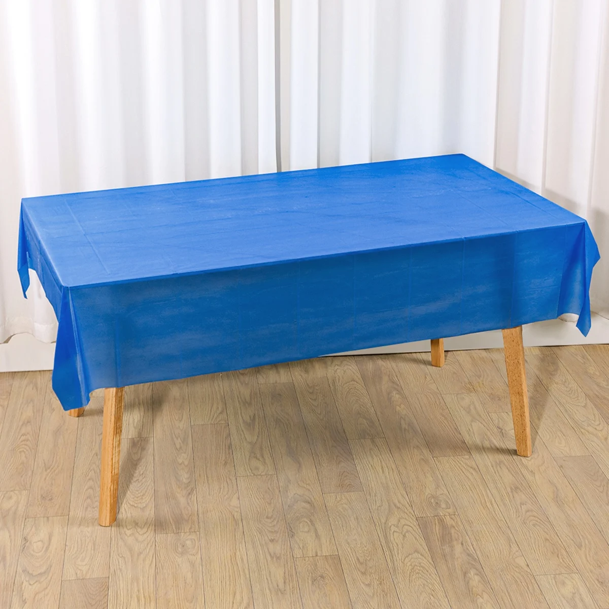 183 × 137 cm marineblaue Tischdecke, Einweg-Tischdecke aus Kunststoff für Hochzeit, Geburtstag, Bankett, Restaurant, Festival, Partyzubehör – Detail 3