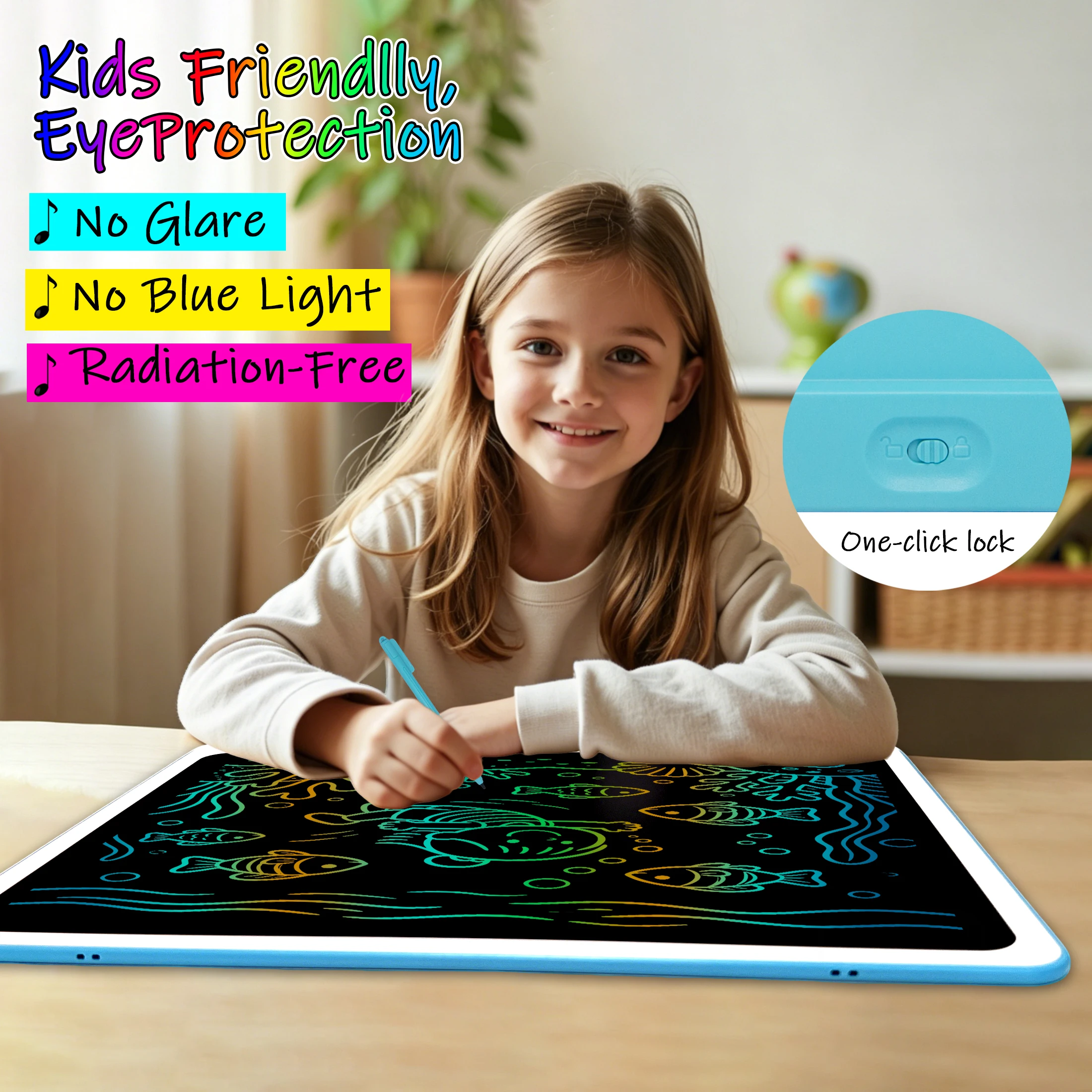 

20 Inch LCD Writing Tablet Digital Drawing Tablet Handwriting Pads Portable Electronic Doodle Board for Kids 3-8 Years Gifts