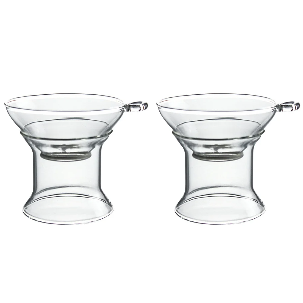 

2Sets Tea Infuser Borosilicate Glass Mesh Strainer Reusable Teapot Accessories Household Tea Set Teapot Accessories