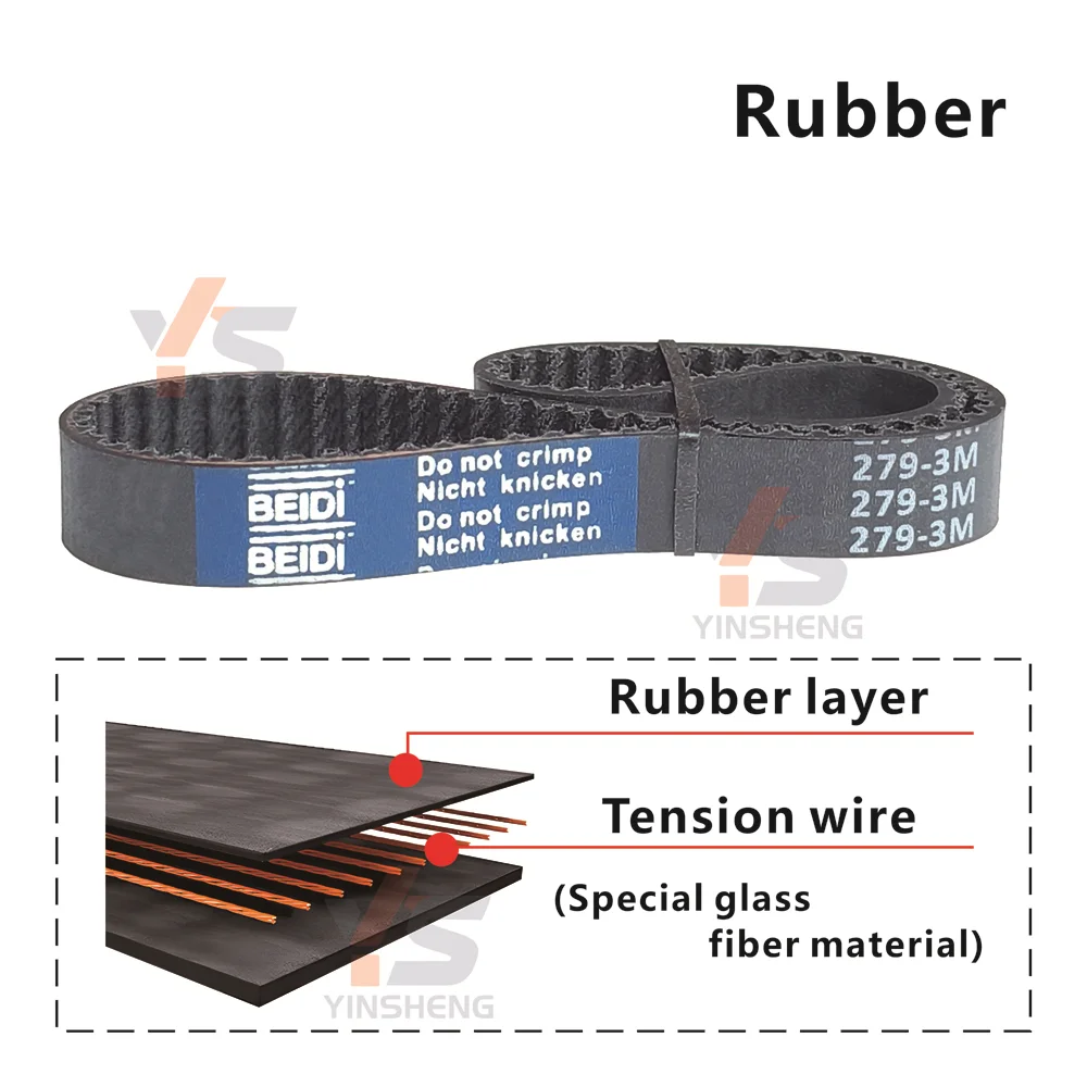 240-390mm in length , HTD 3M Timing belt ,  for DIY/CNC/3D printer/automation conveying systems , 3M synchronous toothed Belt