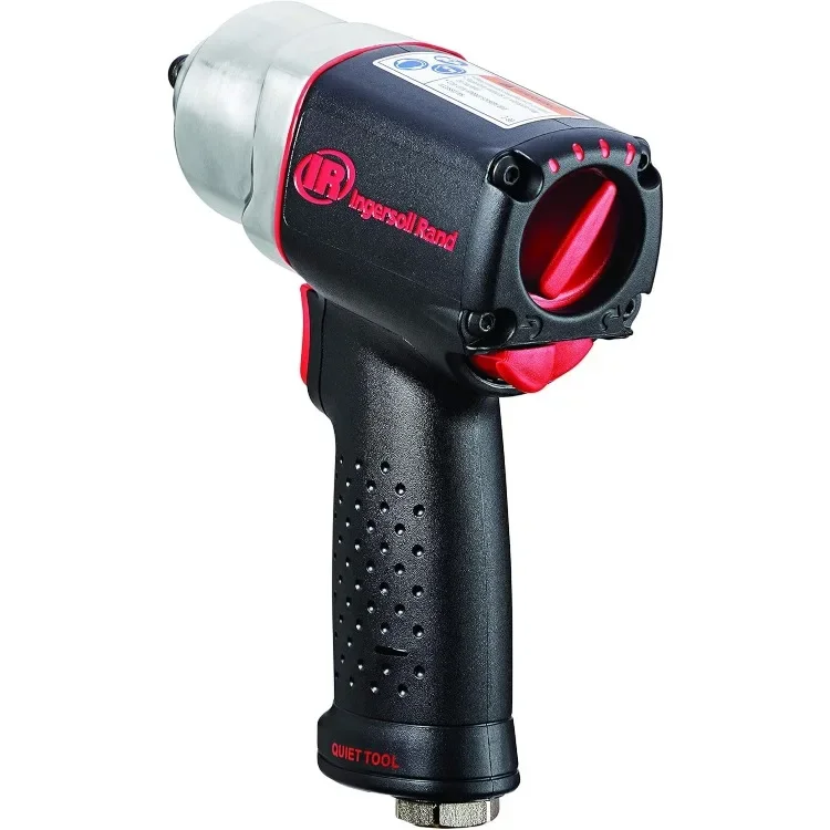 3/8" Drive Air Impact Wrench, Quiet Technology, 300 ft-lbs Max Torque Output, 15,000 RPM, Lightweight, Black