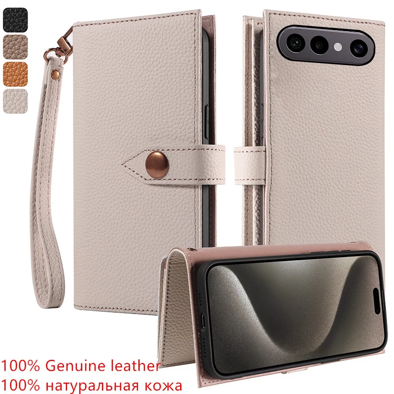 

100% Genuine lychee grain leather card slot wallet Cover For vivo S10 S20 S30 S50 Pro mini S10e Magnetic shockproof phone Case