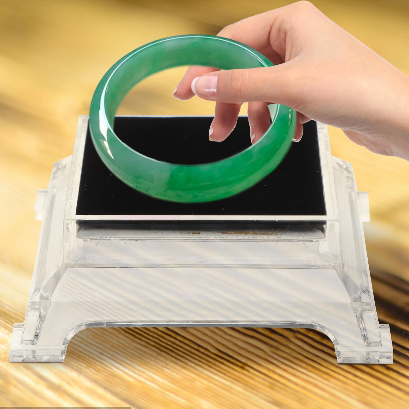 

6 Pcs Bracelet Display Stand Holder Watch Wrist Band Clear Wristband Jewelry Acrylic