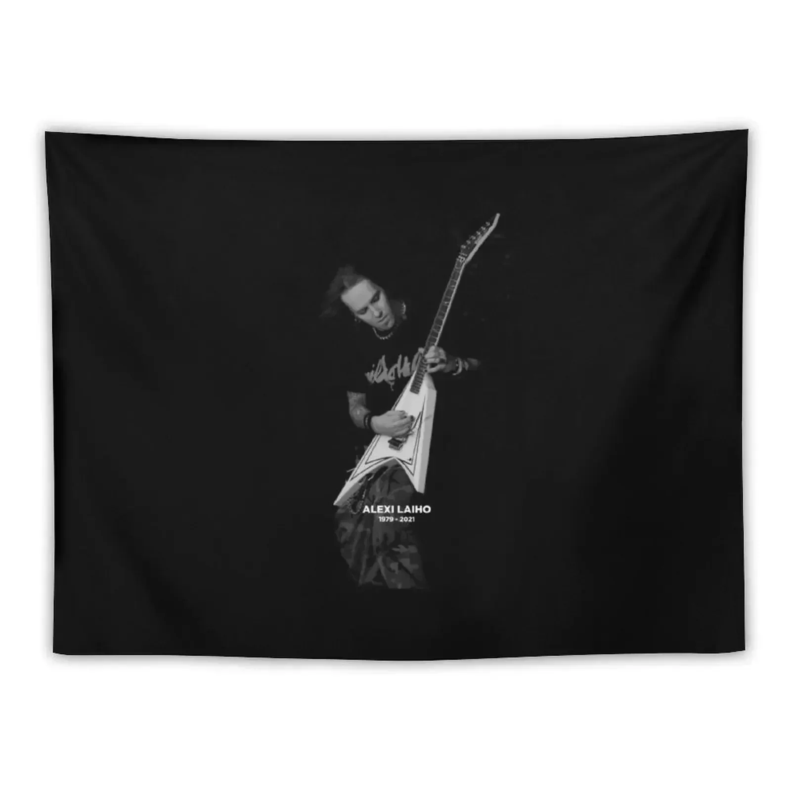 Tribute to Alexi Laiho Tapestry For Bedroom Aesthetic Decoration Things To Decorate The Room Tapestry