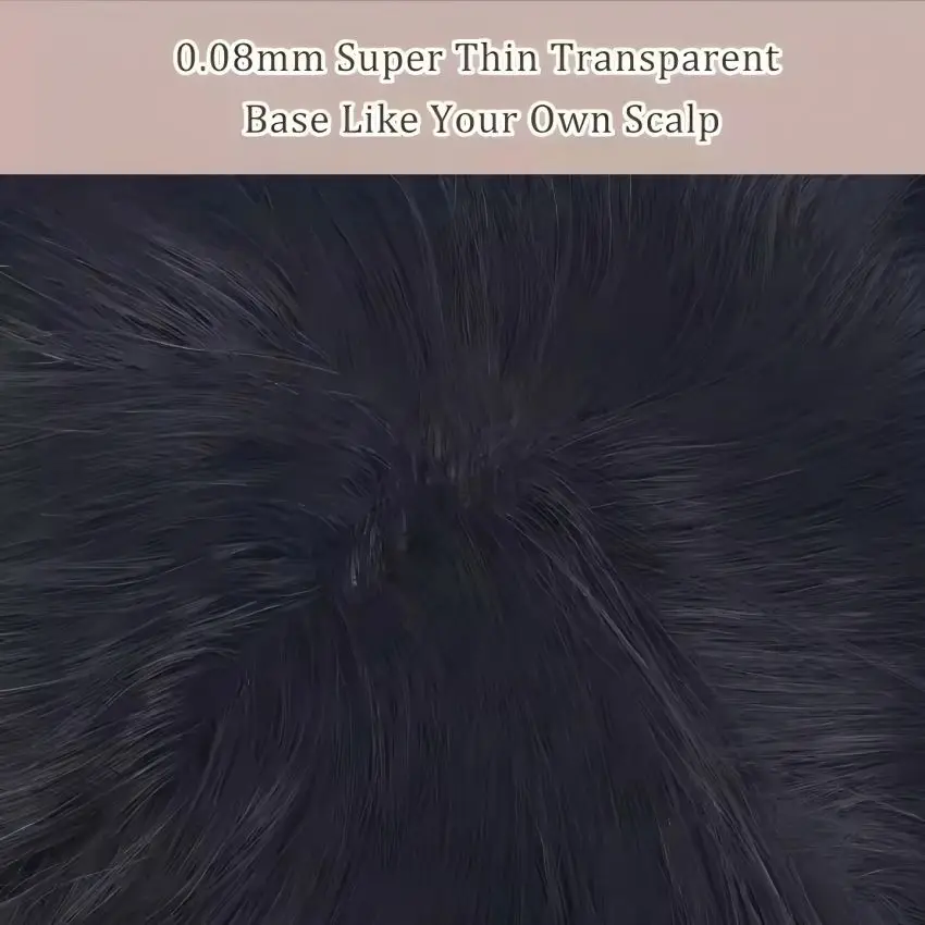 شعر مستعار للرجال ذو جلد رقيق طبيعي 1B # باروكة شعر بشري 8 × 10 مع خط شعر طبيعي لأنظمة الاستبدال