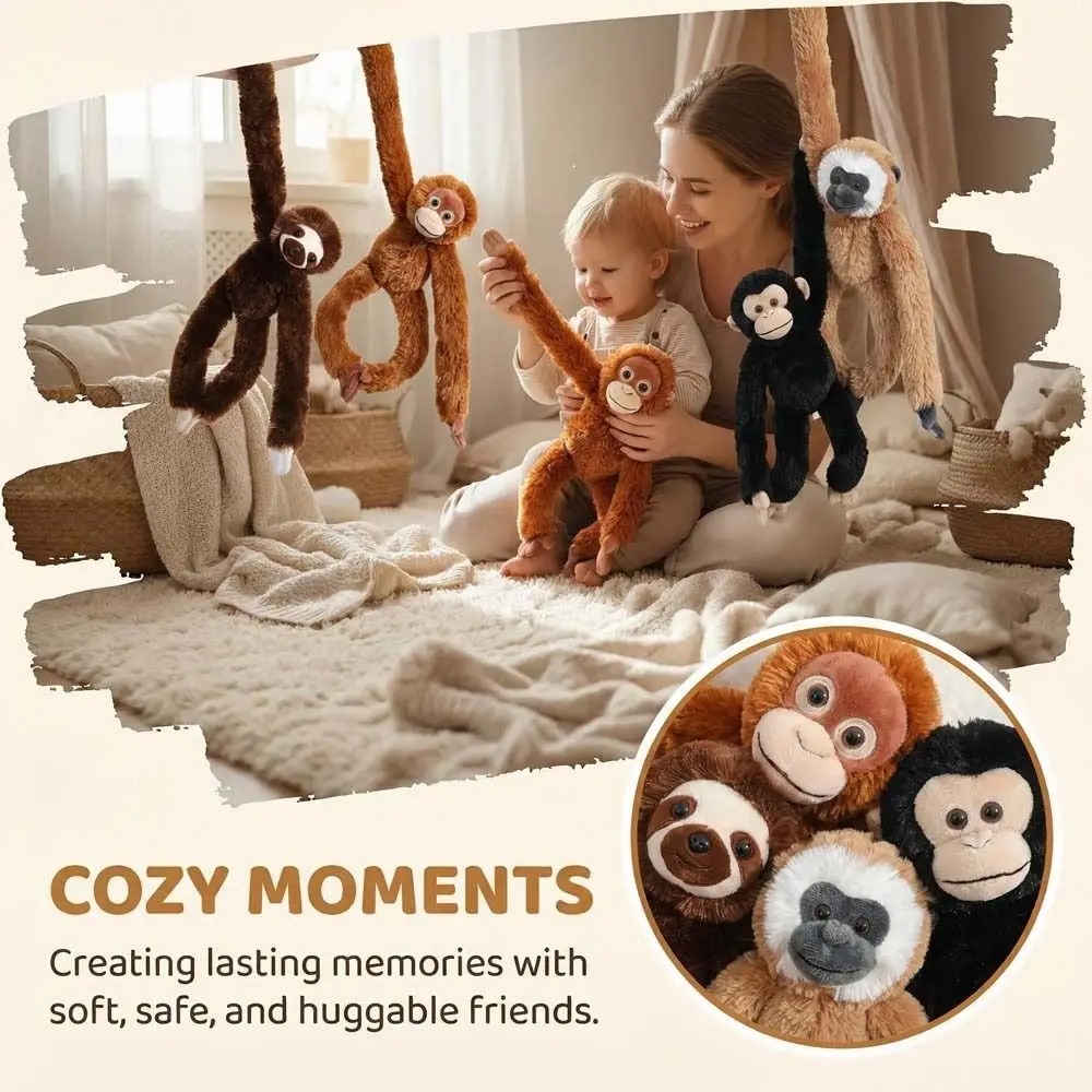 

Birthday Gift Long Arm Large Monkey Stuffed Realistice Monkey Simulation Cartoon Orangutan Gift