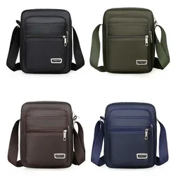 Borsa a tracolla in nylon da uomo Borsa a tracolla Borsa a tracolla casual in nylon impermeabile con cerniera Borsa a tracolla da uomo da viaggio Tote Fashion