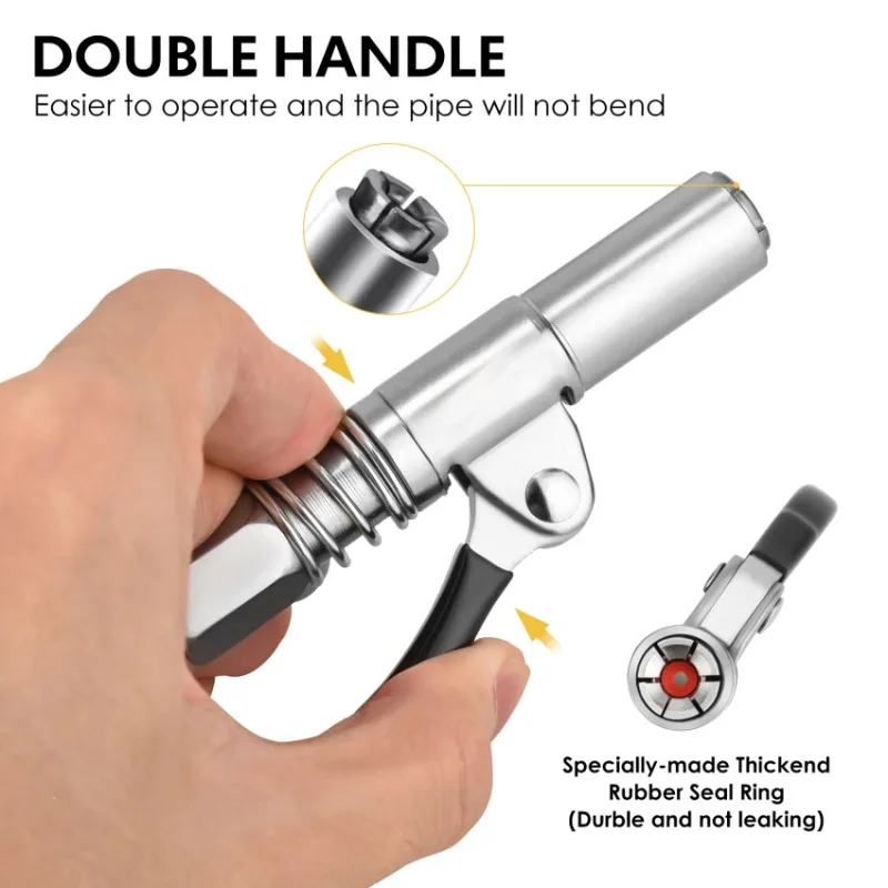 

Сверхмощная смазочная муфта высокого давления для электрических ручных пистолетов, герметичная конструкция с шестью лопастями, ручная работа, смазочный соска