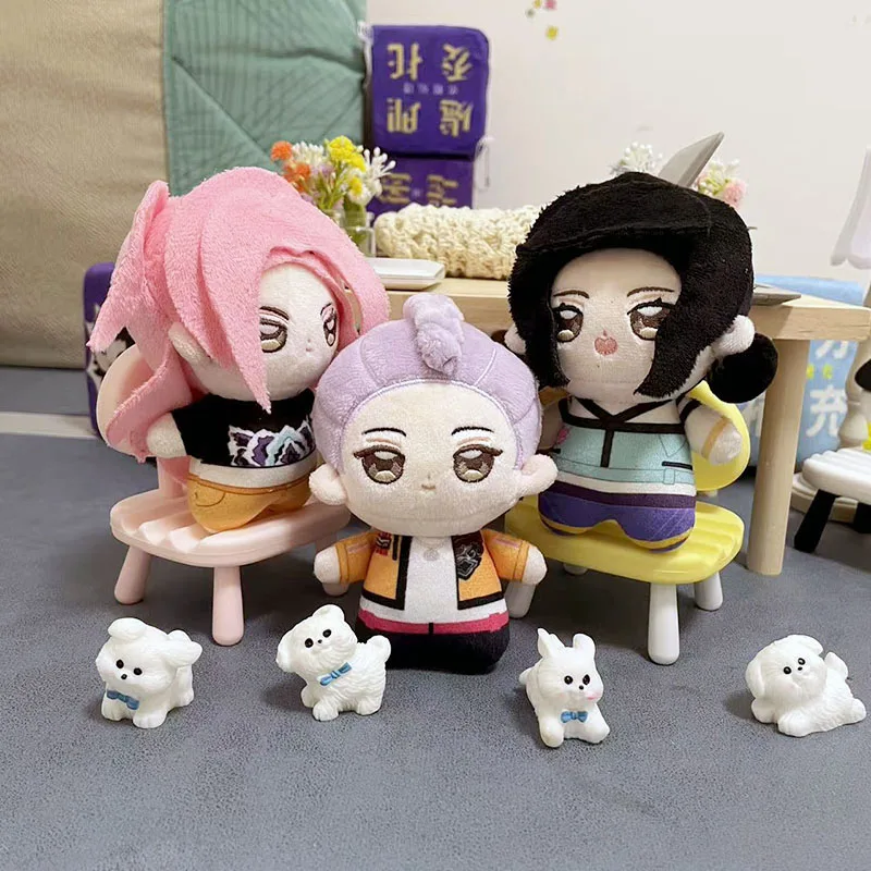 

Stuffed KPop Demon Hunters Peripheral 10cm Cotton Dolls HUNTR/X Rumi Mira Zoey Kawaii Animation Plush Pendant Toys for Fans Gift