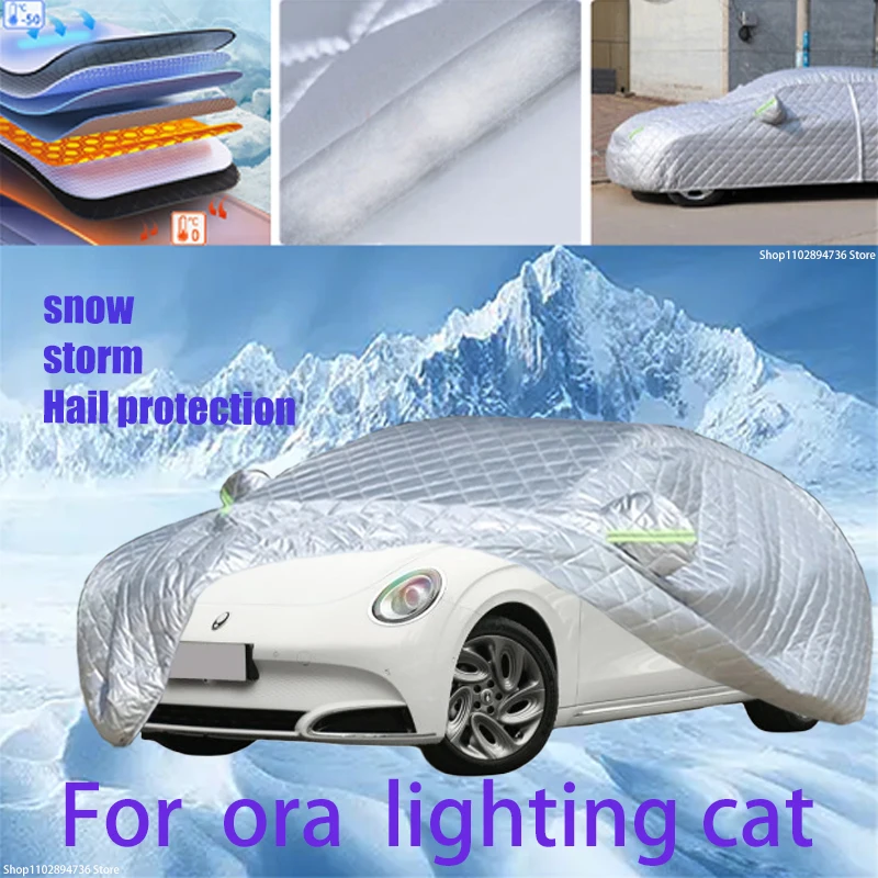 

For ora lighting cat Outdoor Cotton Thickened Awning For Car Anti Hail Protection Snow Covers Sunshade Waterproof Dustproof