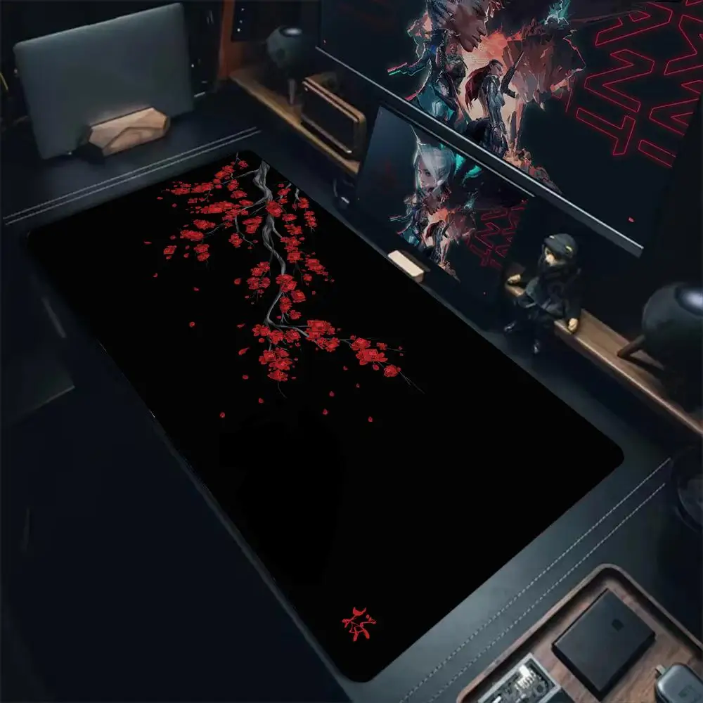 

plum bossom Mouse Pad Mouse pad large computer office gaming desk pad locked rubber anti-slip gaming PCofice rug