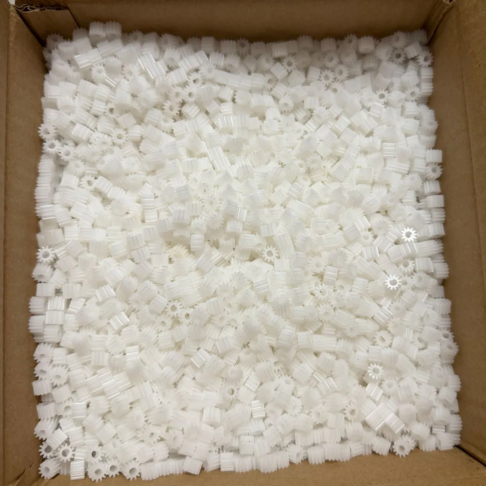 

0.5M 12T D-Shape Plastic Pinion Gear 1000Pcs/Lot 3mm Bore 6mm OD for D-Shaft Motor Model DIY Accessories